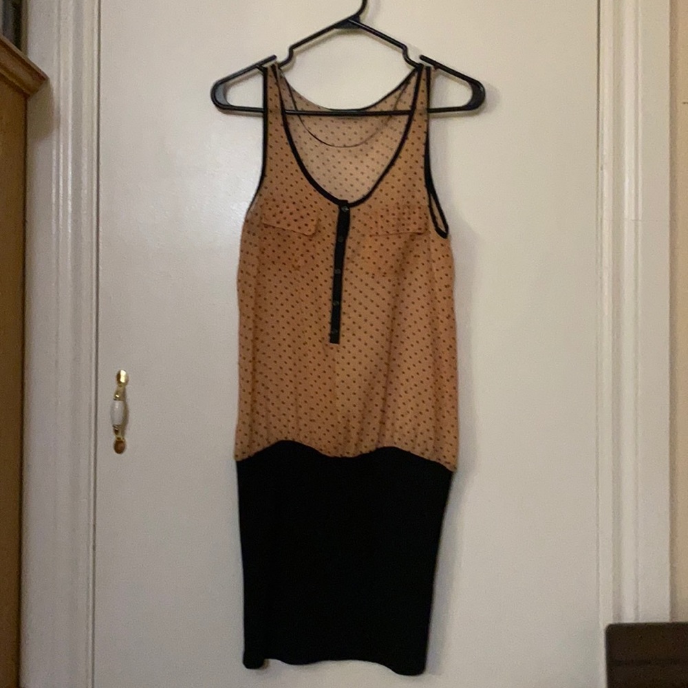 Polka dot sheer dress
